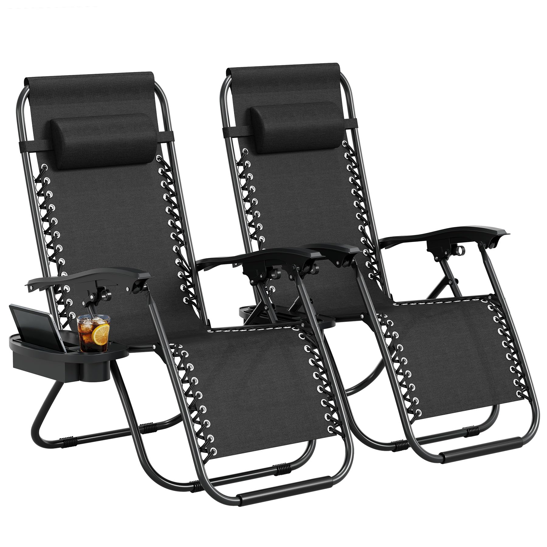Outdoor Furniture Quick Dry - Ağırlıksız Bahçe Şezlongu, 2'li Set –