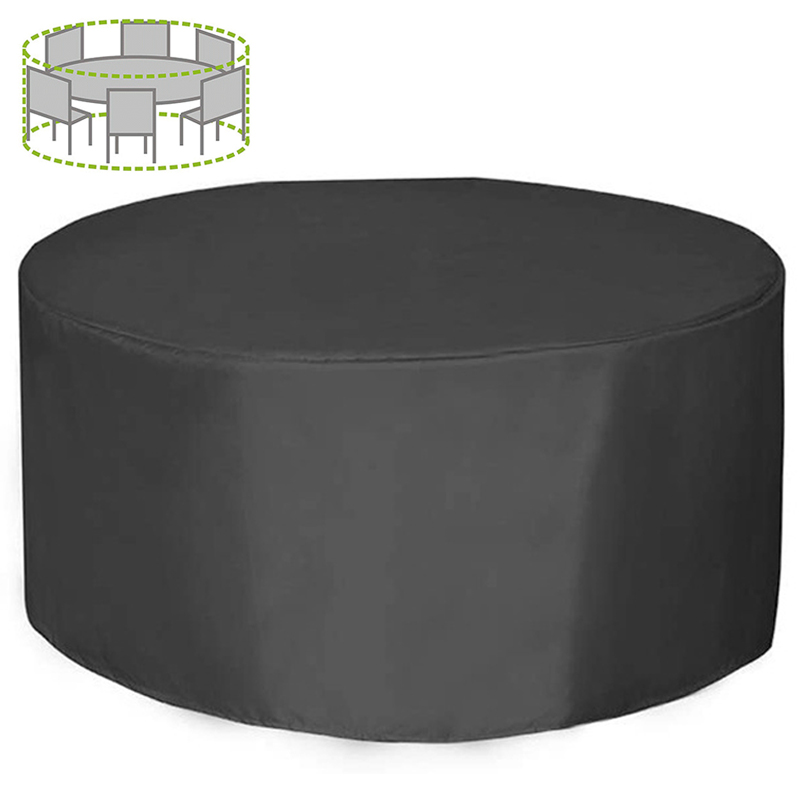 Outdoor Furniture With Covers - 12 Boyutlu Yuvarlak Mobilya Örtüsü 210D