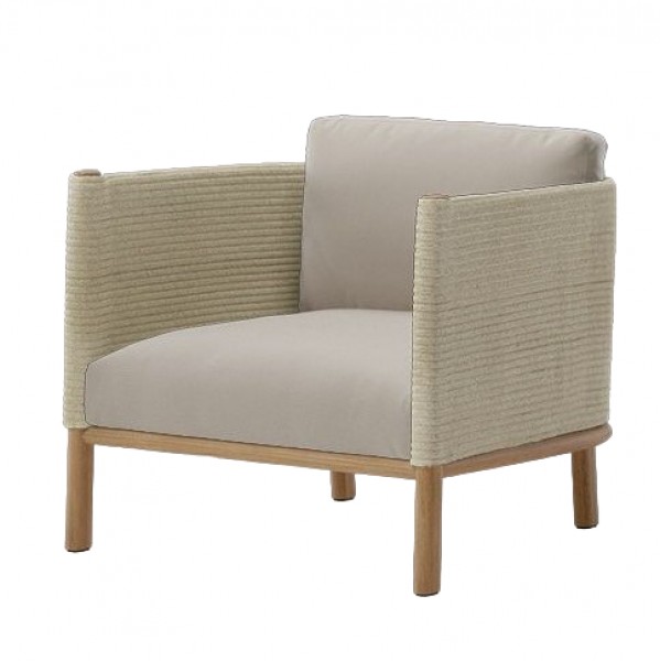 Outdoor Furniture Teak Wood - Tik Ağacı Çerçeveli Halat Örgülü Hızlı