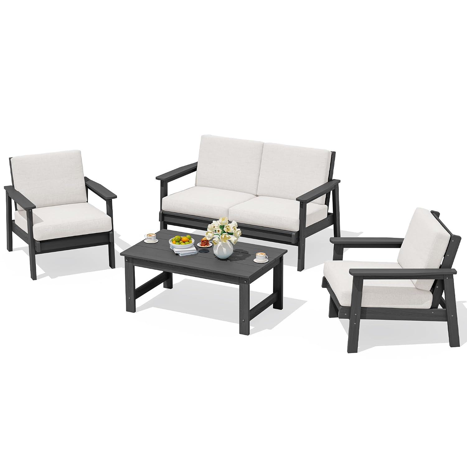 Outdoor Furniture Hdpe - 4 Parçalı HDPE Dış Mekan Mobilya