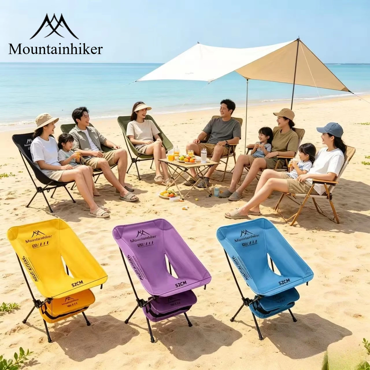 Outdoor Furniture Bench - Ultra Hafif Katlanır Ay Sandalyesi Alüminyum