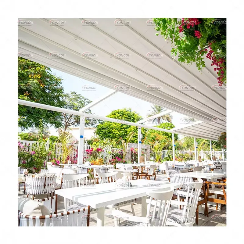 Outdoor Furniture Hdpe - 10x18 Serbest Duran Geri Çekilebilir Tenteli