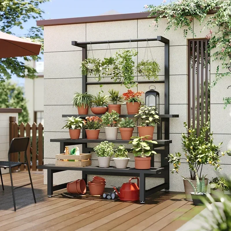 Outdoor Furniture On Sale - Katmanlı Bitki Sergileme Rafı, Evrensel Dış