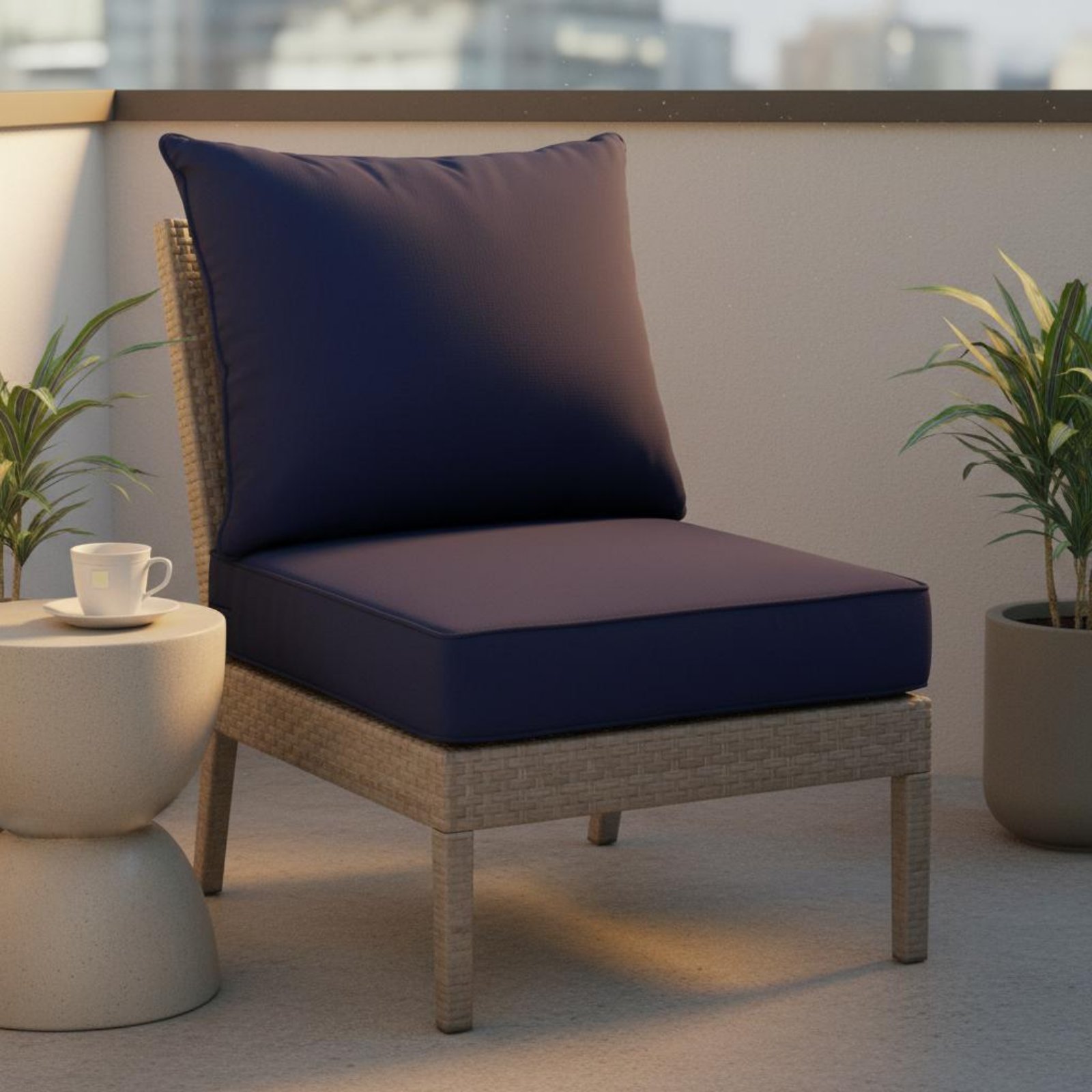 Outdoor Furniture Pads - Veranda Sandalye Minderi Gizli Kapatmalı Veranda