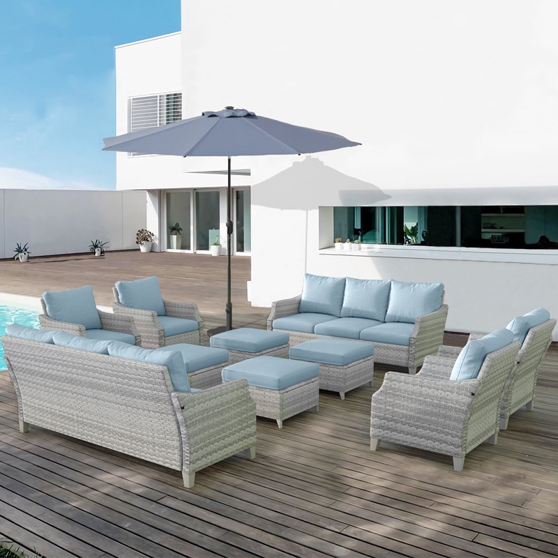 Outdoor Furniture Quick Dry - Modern PE Rattan Dış Mekan Kanepe