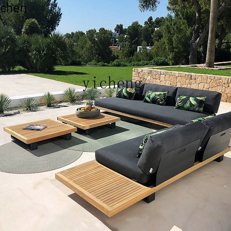 Outdoor Furniture Teak Wood - HYS dış mekan tik ağacı kanepe
