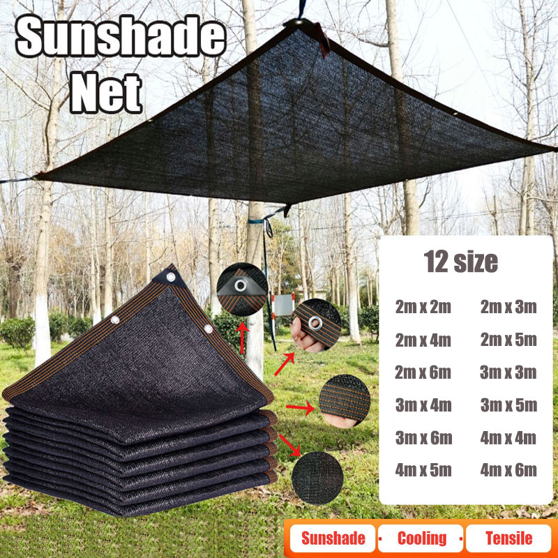 Outdoor Furniture Hdpe - 12PIN Siyah Güneşlik Net Gölgeleme 70