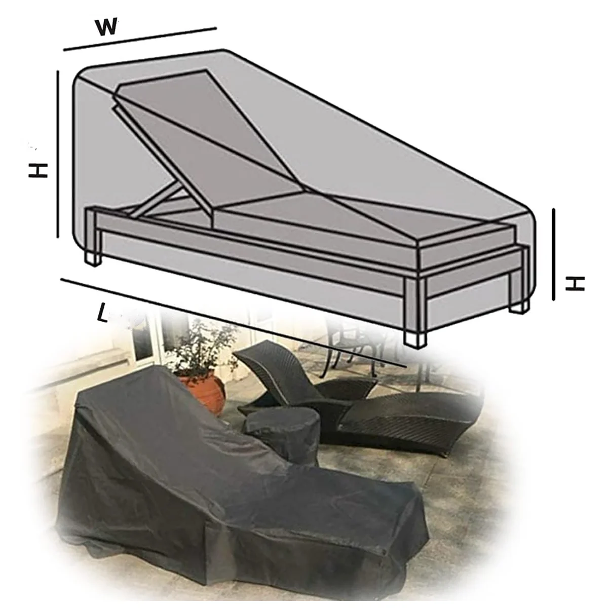 Oxford Kumaş Şezlong Kılıfı, A - Outdoor Furniture Covers Waterproof incelemesi ve fiyatı