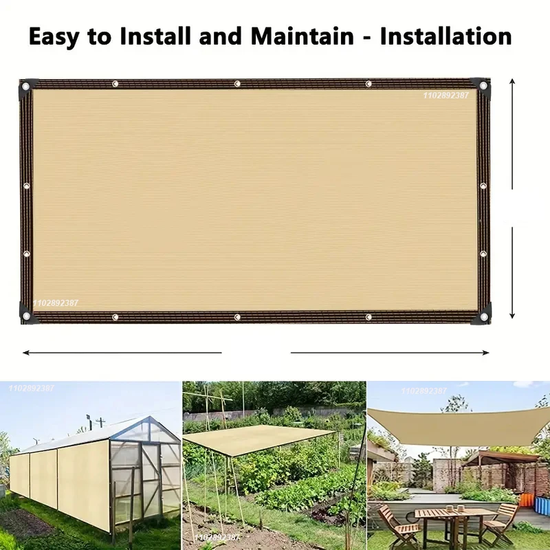 4x5m Bej Gölgeleme Filesi, UV  - Outdoor Furniture Hdpe incelemesi ve fiyatı