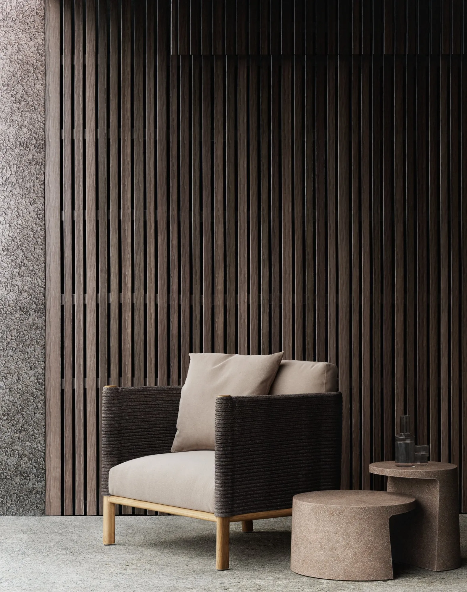 Tik Ağacı Çerçeveli Halat Örgü - Outdoor Furniture Teak Wood incelemesi ve fiyatı