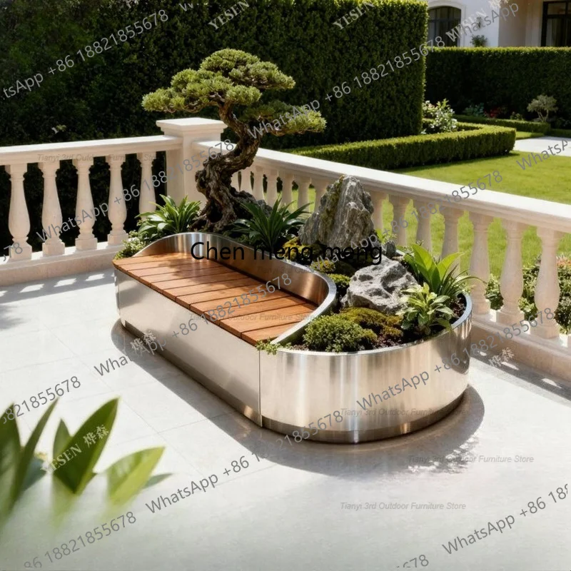 D80 Paslanmaz Çelik Çiçek Kutu - Outdoor Furniture Bench incelemesi ve fiyatı