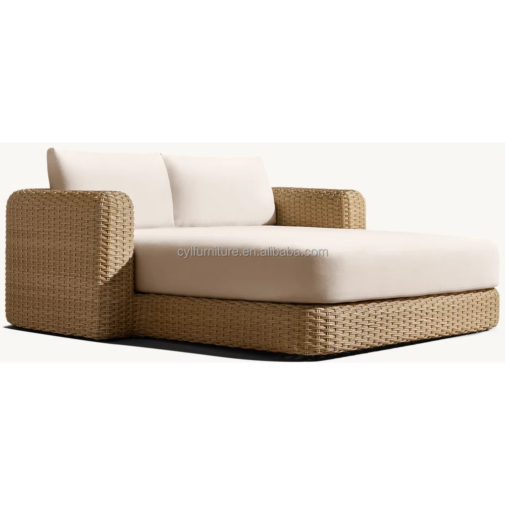 Modern PE Rattan Şezlong, Toz  - Outdoor Furniture Quick Dry incelemesi ve fiyatı