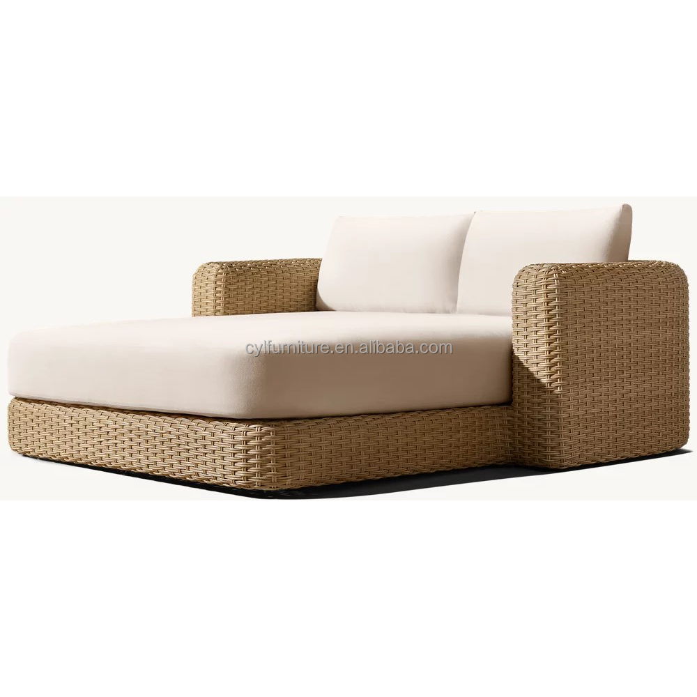 Modern PE Rattan Şezlong, Toz  - Outdoor Furniture Quick Dry incelemesi ve fiyatı