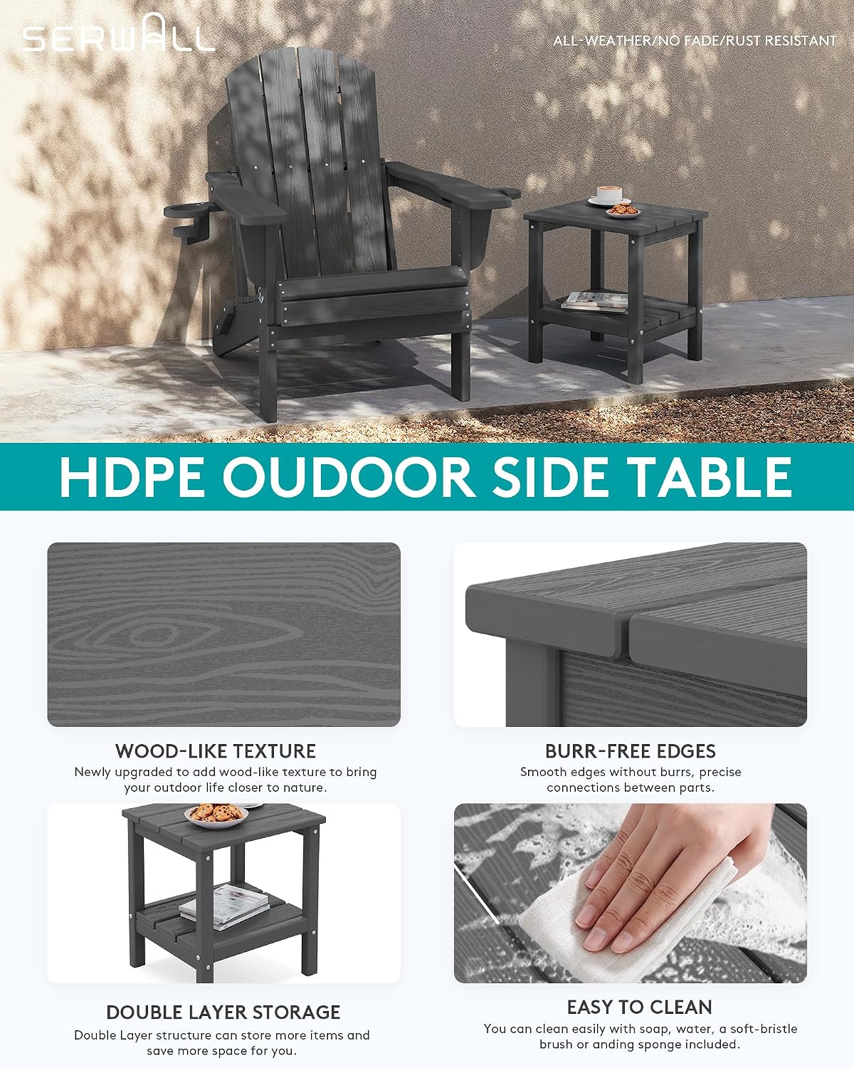 2 Katmanlı HDPE Dış Mekan Yan  - Outdoor Furniture Hdpe incelemesi ve fiyatı