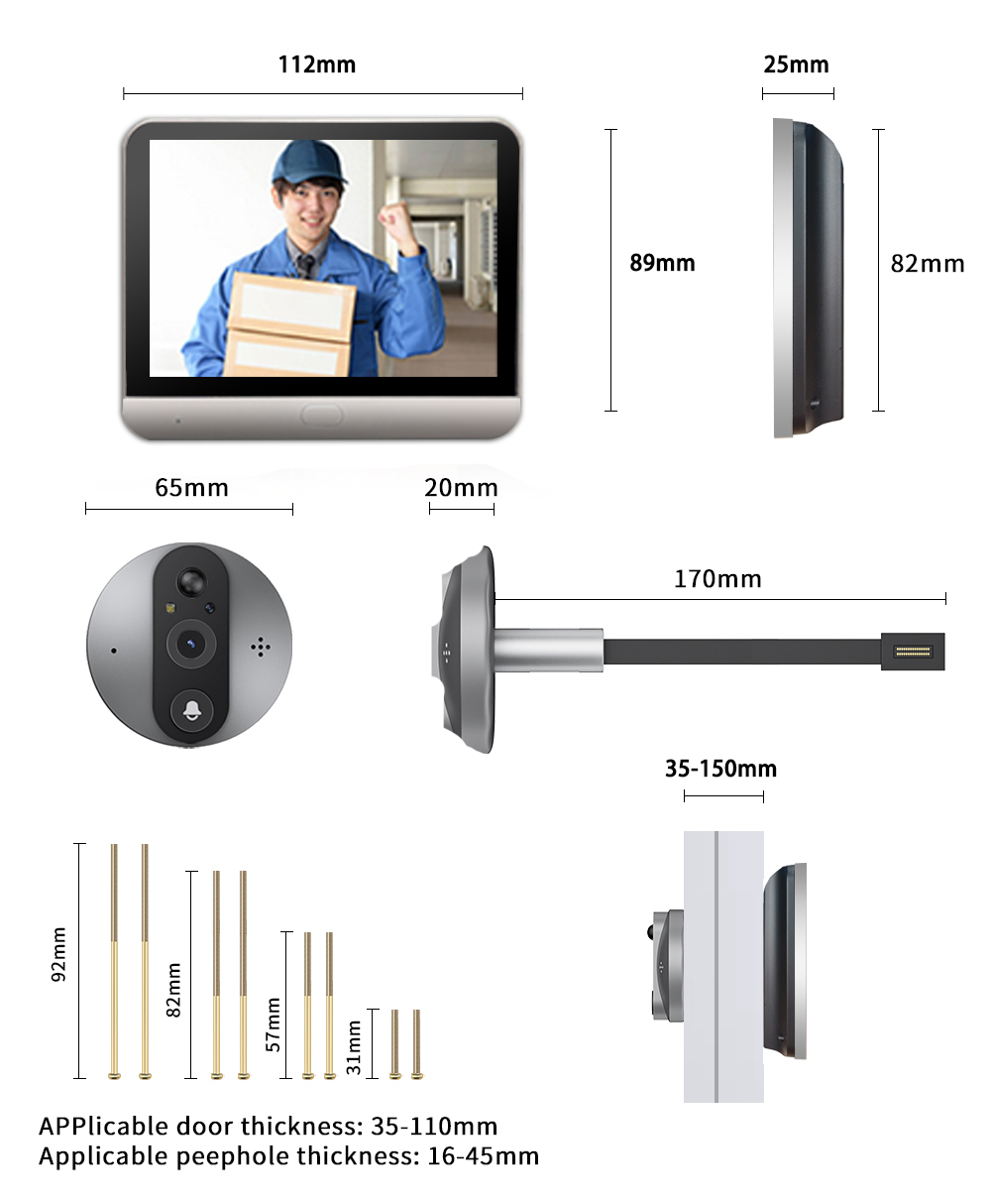 4.3 İnç IPS Ekran 2MP 1080P Tu - Outdoor Furniture Glider incelemesi ve fiyatı