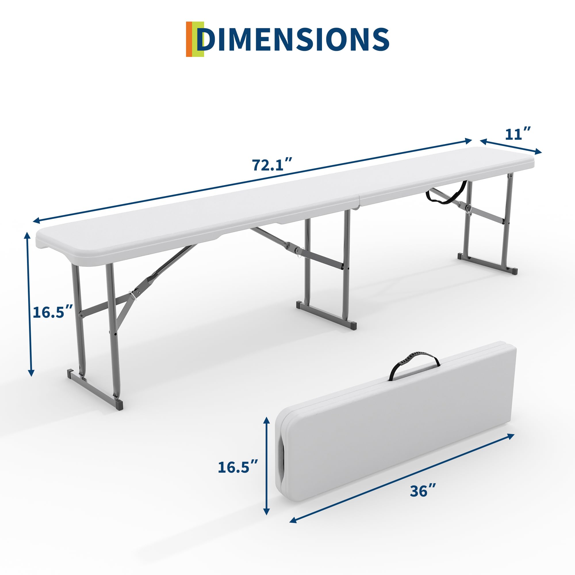 2'li Paket 6ft Katlanır Dış Me - Outdoor Furniture Hdpe incelemesi ve fiyatı