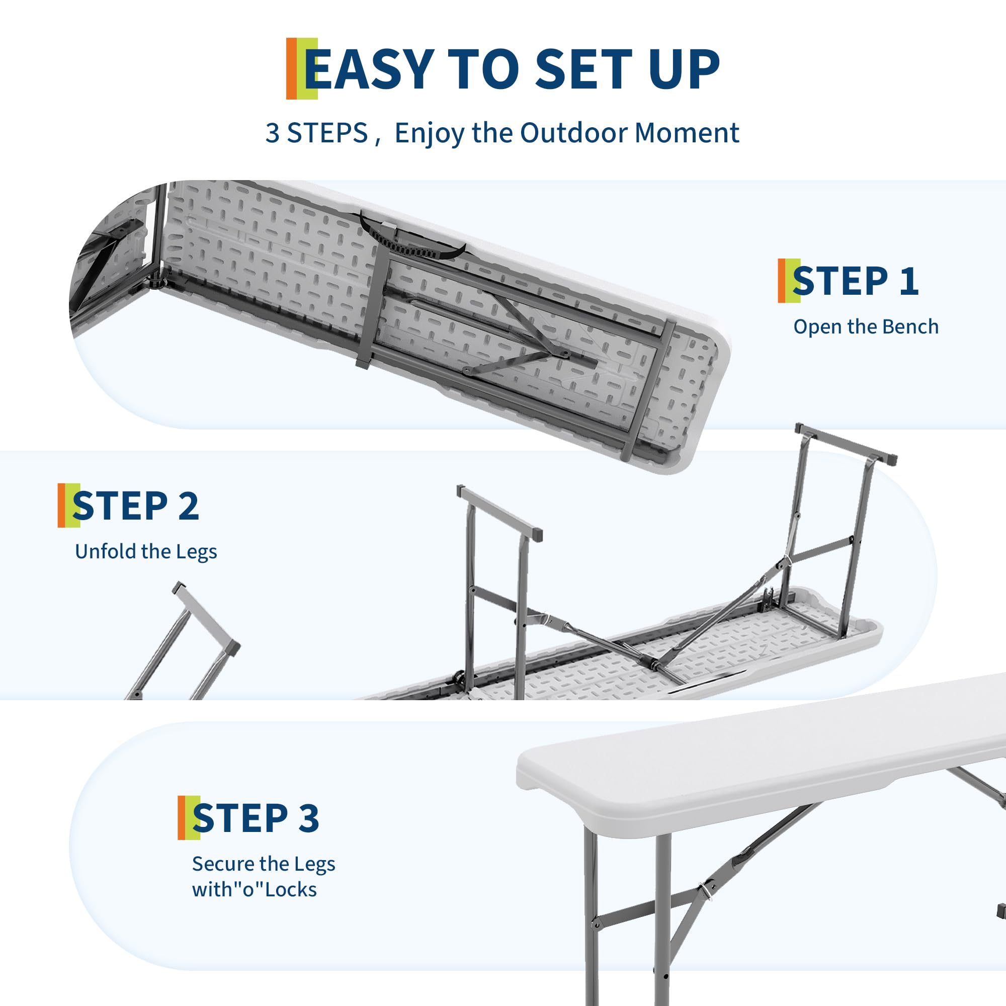2'li Paket 6ft Katlanır Dış Me - Outdoor Furniture Hdpe incelemesi ve fiyatı