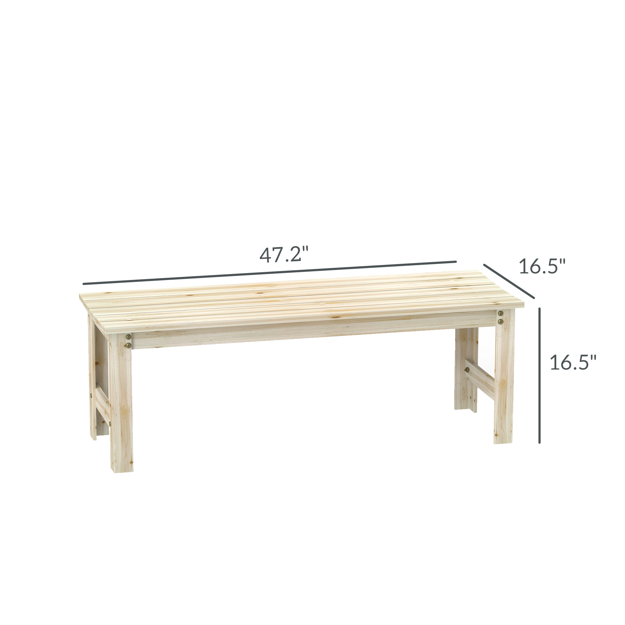 2 Kişilik Ahşap Bahçe Bankı, Ç - Outdoor Furniture Bench incelemesi ve fiyatı