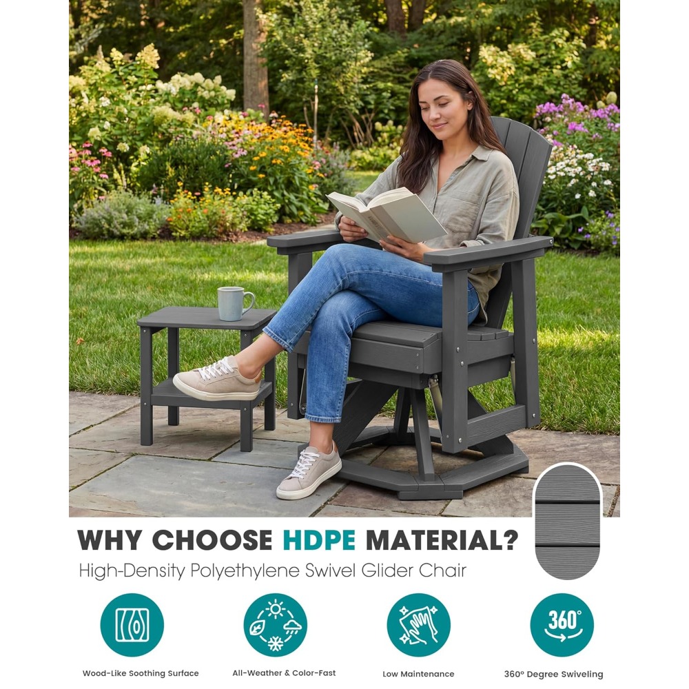 Adirondack Döner Sallanan Sand - Outdoor Furniture Hdpe incelemesi ve fiyatı